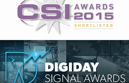 CSI Awards 2015 Shortlisted Conviva- DigiDay Signal Awards