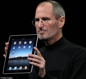 Steve Jobs Holding Ipad