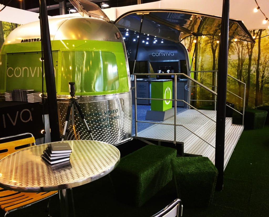 Conviva's Iconic Airstream Design Airstream Booth