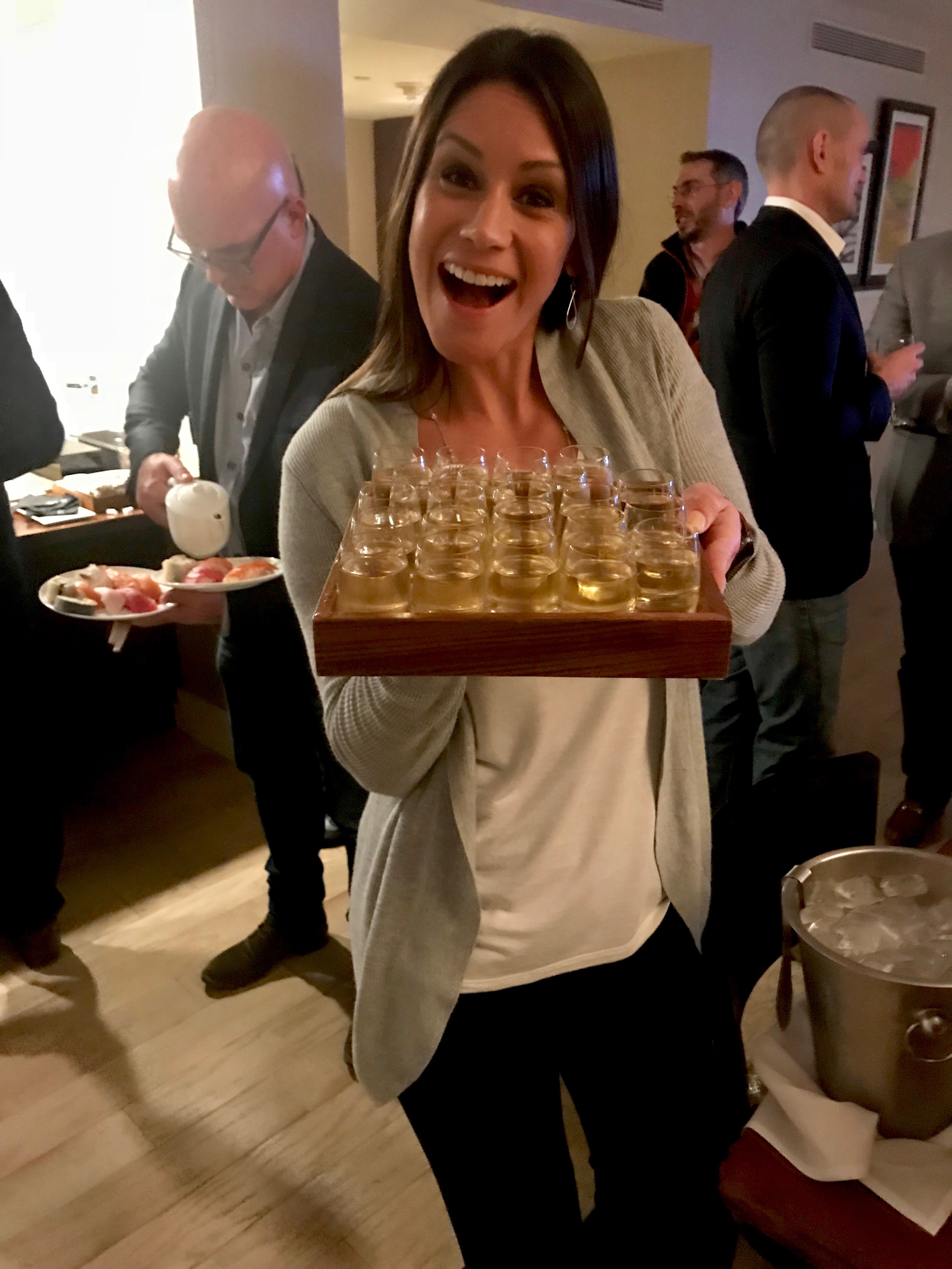 One of Conviva's Showing Off Cocktails as They Celebrate CES