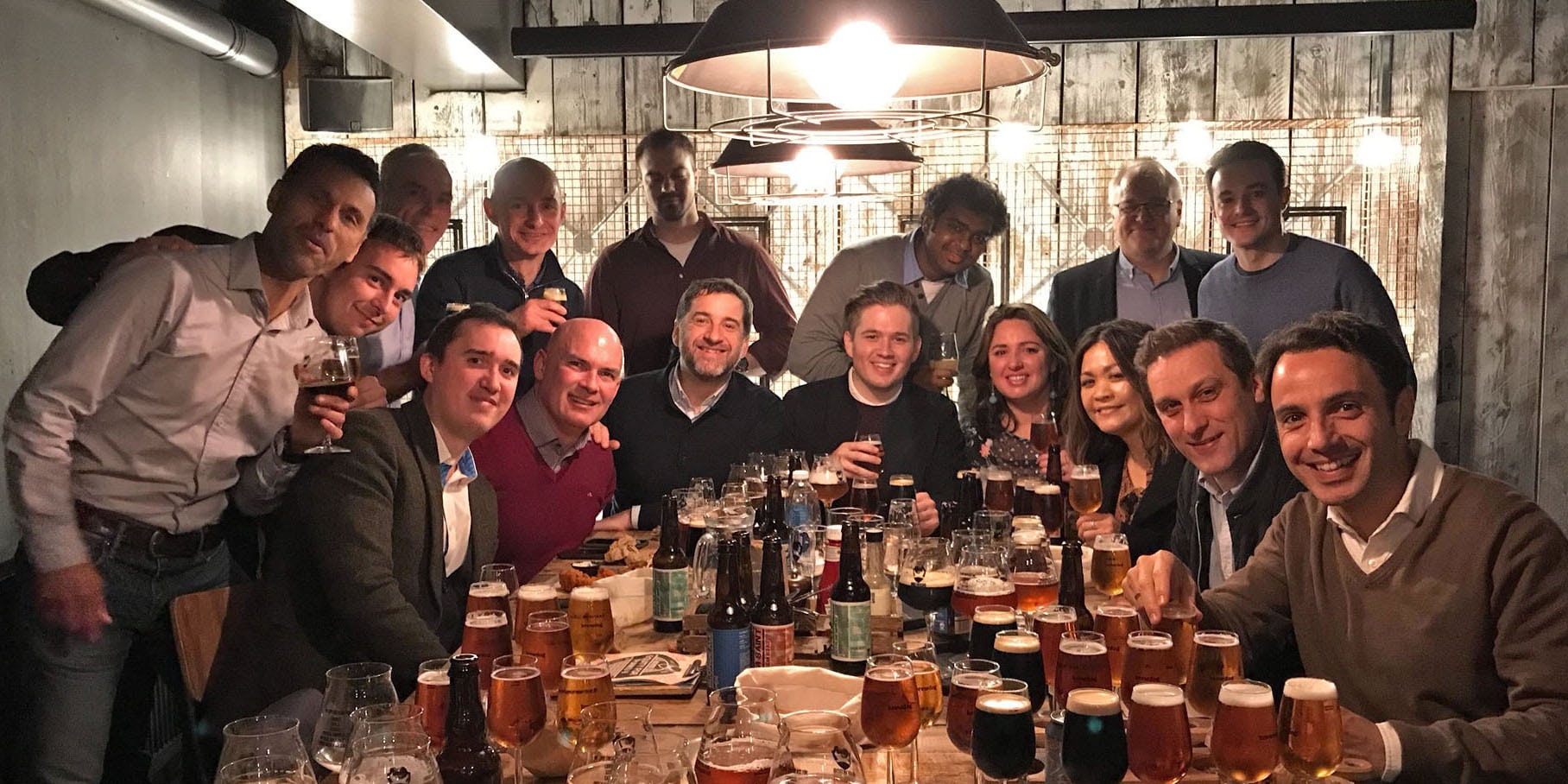 Conviva's Team Celebrating Over Beer For London Expansion