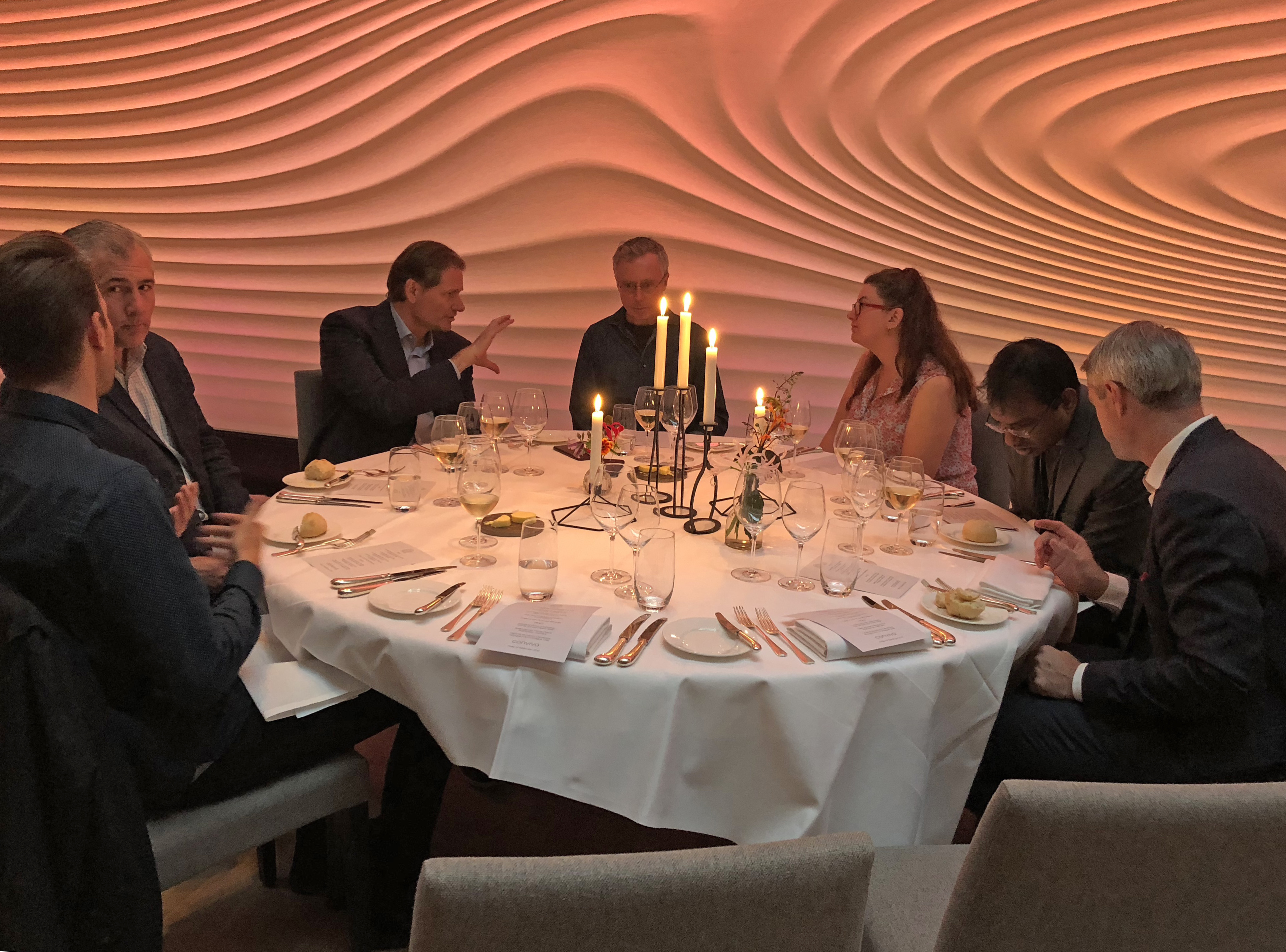 Conviva's Executive Taking Dinner Together To Celebrate Ibc Success