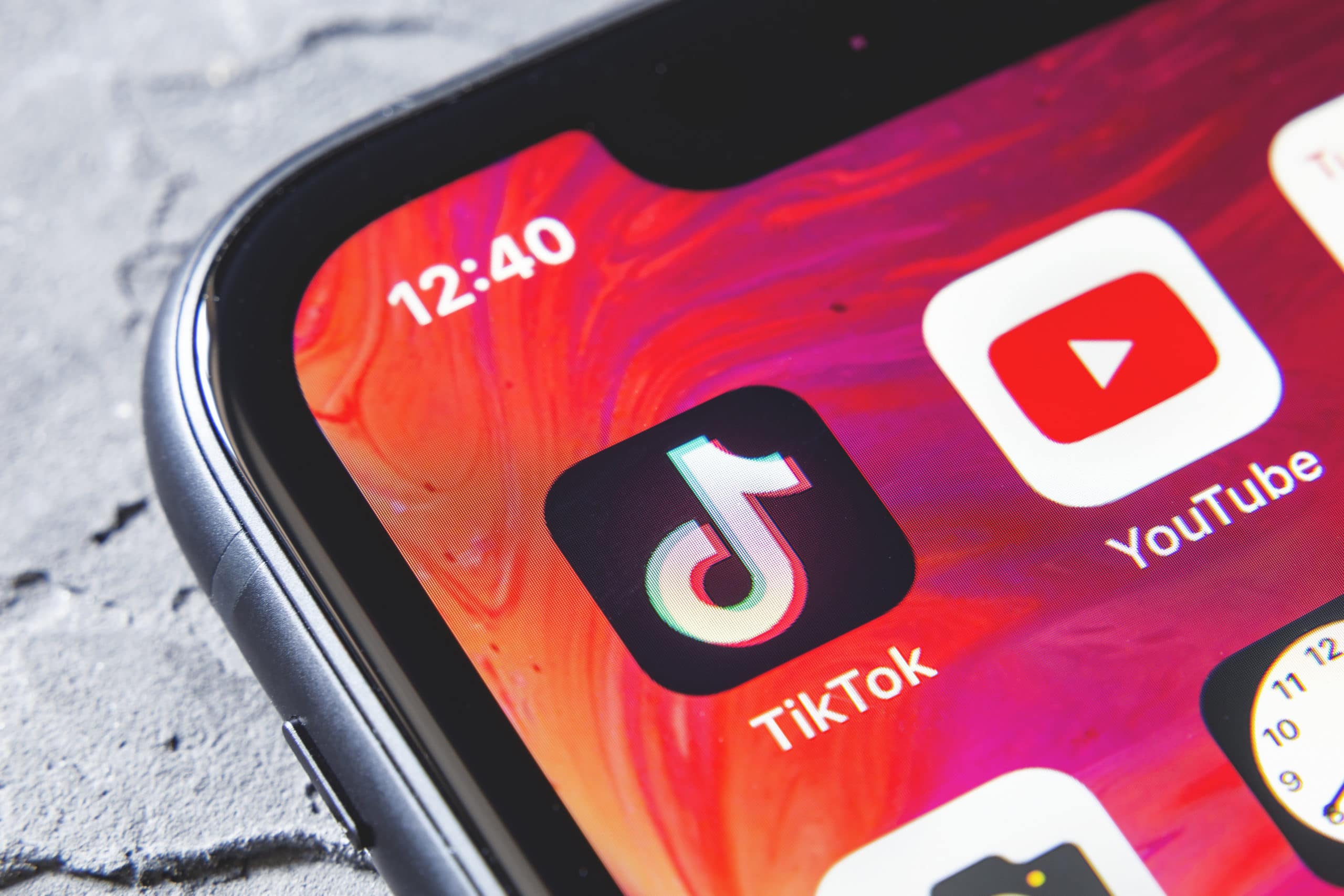 Tiktok And Youtube Apps On Screen Iphone Xr Close Up Conviva