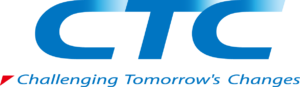 Logo změn náročného zítřka's (CTC) v modré barvě