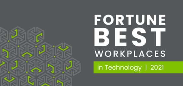 Conviva Branded Graphic: "Fortune Best Workplaces In Technology 2021"