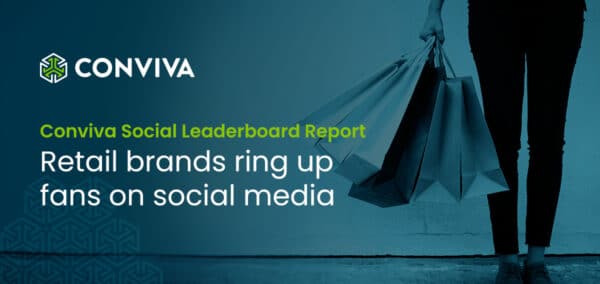 retail brands that are ringing up fans on social media conviva leaderbaord report